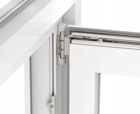 ALUCON OKNO PCV 120x120 / 1200x1200 mm Białe Lewe 2 Szyby 76mm