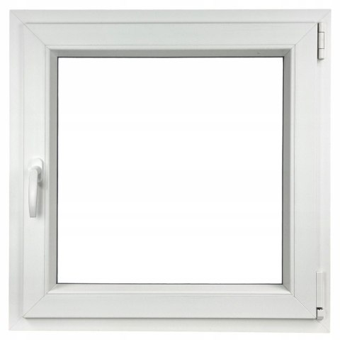 ALUCON OKNO PCV 120x120 / 1200x1200 mm Białe Prawe 2 Szyby 76mm