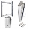 ALUCON OKNO PCV 120x120 / 1200x1200 mm Białe Prawe 2 Szyby 76mm