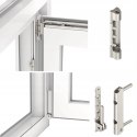 ALUCON OKNO PCV 120x120 / 1200x1200 mm Białe Prawe 2 Szyby 76mm