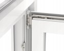 ALUCON OKNO PCV 120x120 / 1200x1200 mm Białe Prawe 2 Szyby 76mm