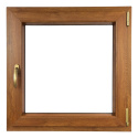 ALUCON OKNO PCV 600x600 / 600 x 600 mm Plastikowe 60x60 cm Dwustronny Złoty Dąb Prawe ALUCON OKNO PCV 600x600 / 600 x 600 mm Plastikowe 60x60 cm Dwustronny Złoty Dąb Prawe