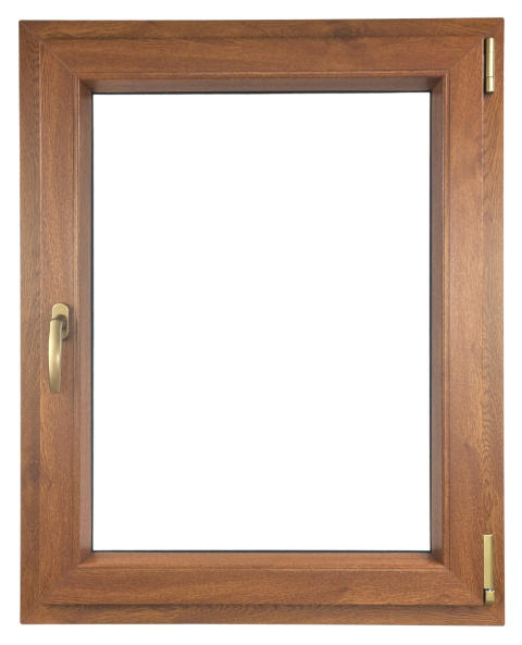 ALUCON OKNO PCV 1000x1100 / 1000 x 1100 mm Plastikowe 100x110 cm Dwustronny Złoty Dąb Prawe